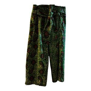 Ethnic Print Wide Leg Pants